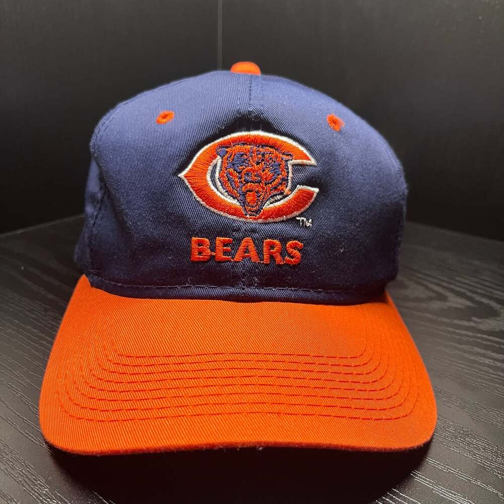 Chicago Bears Hat + Nike Golf Blue + Nike Black Cap Bundle 3